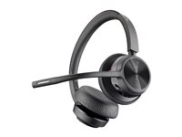 HP Poly Voyager 4320 - Voyager 4300 UC series - headset - på örat - Bluetooth - trådlös, kabelansluten - USB-C - svart - Zoomcertifierad 77Z31AA