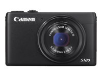 Canon PowerShot S120 - Digitalkamera - kompakt - 12.1 MP - 5x optisk zoom - Wi-Fi - svart 8407B011