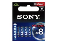 Sony Stamina Plus AM4-M8D - Batteri 8 x AAA - alkaliskt AM4M8D