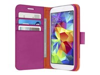 Belkin Wallet Folio - Fodral för mobiltelefon - azalea, fiestaröd - för Samsung Galaxy S5 F8M924B1C03