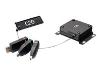 C2G Retractable Universal Mount HDMI Adapter Ring with Colour Coded - Videoadaptersats - svart - stöd för 4K 84269