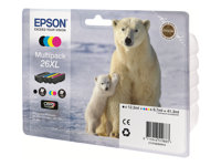 Epson 26XL Multipack - 4-pack - XL - svart, gul, cyan, magenta - original - bläckpatron - för Expression Premium XP-510, 520, 600, 605, 610, 615, 620, 625, 700, 710, 720, 800, 810, 820 C13T26364010