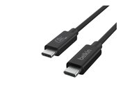Belkin - USB-kabel - 24 pin USB-C (hane) till 24 pin USB-C (hane) - USB 2.0 / USB 3.0 / USB 3.2 / USB 4.0 /Thunderbolt 3 / Thunderbolt 4 - 2 m - 4K60Hz UHD-stöd, USB-strömförsörjning (240W) - svart INZ004BT2MBK