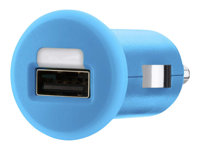 Belkin MIXIT Car Charger - Strömadapter för bil - 1 A (USB) - blå - för Apple iPad/iPhone/iPod F8J018CWBLU