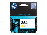 HP 364 - Gul - original - bläckpatron - för Deskjet 35XX; Photosmart 55XX, 55XX B111, 65XX, 7510 C311, 7520, Wireless B110 CB320EE#ABB