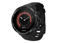 Suunto 9 Baro - Svart - sportklocka med rem - silikon - svart - handledsstorlek: 130-220 mm - Bluetooth - 81 g SS050019000