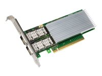 Intel Ethernet Network Adapter E810-CQDA2 - Nätverksadapter - PCIe 4.0 x16 låg profil - QSFP28 x 2 E810CQDA2