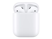 Apple AirPods with Charging Case - 2a generation - True wireless-hörlurar med mikrofon - öronknopp - Bluetooth - för iPad/iPhone/iPod/TV/Watch MV7N2ZM/A