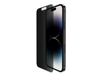 Belkin ScreenForce - Skärmskydd för mobiltelefon - glas - med sekretessfilter - 2-vägs - för Apple iPhone 14 Pro OVA115ZZ