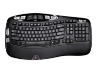 Logitech Wireless Keyboard K350 - Tangentbord - trådlös - 2.4 GHz - nordisk - OEM 920-004481