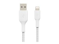 Belkin BOOST CHARGE - Lightning-kabel - Lightning hane till USB hane - 1 m - vit CAA002BT1MWH