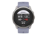 Suunto 5 Peak - 43 mm - grå - sportklocka med rem - silikon - bandstorlek: S/M - display 1.1" - Bluetooth - 39 g - dimblå SS050891000