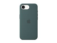 Apple - Baksidesskydd för mobiltelefon - silikon - lake green - för iPhone 16e MD3X4ZM/A