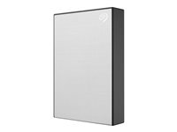 Seagate One Touch HDD STKC4000401 - Hårddisk - 4 TB - extern (portabel) - USB 3.2 Gen 1 - silver - med 2 års Seagate Rescue Data Recovery STKC4000401