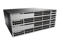 Cisco Catalyst 3850-48P-E - Switch - L3 - Administrerad - 48 x 10/100/1000 (PoE+) - skrivbordsmodell, rackmonterbar - PoE+ (435 W) WS-C3850-48P-E