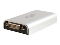 C2G USB 2.0 to DVI Adapter - Extern videoadapter - USB 2.0 - DVI - grå 81636
