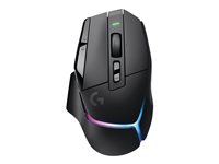 Logitech G G502 X PLUS - Mus - optisk - trådlös - 2.4 GHz - USB Logitech LIGHTSPEED-mottagare - svart 910-006163