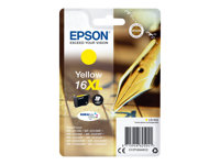 Epson 16XL - 6.5 ml - XL - gul - original - blister - bläckpatron - för WorkForce WF-2010, 2510, 2520, 2530, 2540, 2630, 2650, 2660, 2750, 2760 C13T16344012