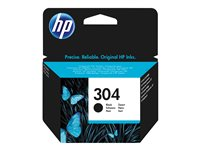 HP 304 - Svart - original - blister - bläckpatron - för AMP 130; Deskjet 26XX, 37XX; Envy 50XX N9K06AE#301