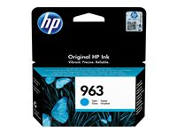 HP 963 - 10.74 ml - cyan - original - bläckpatron - för Officejet Pro 9010, 9012, 9014, 9015, 9016, 9019, 9020, 9022, 9025 3JA23AE#BGX