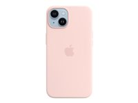 Apple - Baksidesskydd för mobiltelefon - MagSafe-kompatibilitet - silikon - chalk pink - för iPhone 14 MPRX3ZM/A