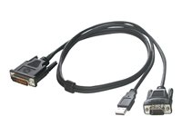 C2G - Projektorkabel - M1 (hane) till USB, HD-15 (VGA) (hane) - 3 m 81247