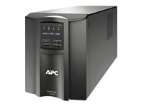 APC Smart-UPS 1000 LCD - UPS - AC 230 V - 700 Watt - 1000 VA - RS-232, USB - utgångskontakter: 8 - svart SMT1000I