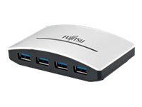 Fujitsu USB 3.0 Hub 4 Ports - Hubb - 4 x SuperSpeed USB 3.0 - skrivbordsmodell - för Celsius J5010, M7010, W5010; LIFEBOOK E5410, E5510, U7310, U7410, U7510, U9310 S26391-F6099-L304