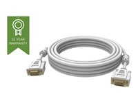 Vision Techconnect - VGA-kabel - HD-15 (VGA) (hane) till HD-15 (VGA) (hane) - 5 m - vit TC 5MVGAP