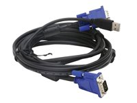 D-Link DKVM-CU - Video/USB-kabel - USB, HD-15 (VGA) (hane) till HD-15 (VGA), USB typ B (hane) - 1.8 m - för DKVM 4U DKVM-CU