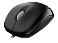 Microsoft Compact Optical Mouse 500 for Business - Mus - höger- och vänsterhänta - optisk - 3 knappar - kabelansluten - USB - svart 4HH-00002