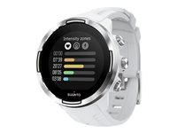Suunto 9 Baro - Vit - sportklocka med rem - silikon - vit - handledsstorlek: 130-220 mm - Bluetooth - 81 g SS050021000