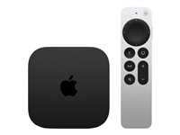 Apple TV 4K (Wi-Fi + Ethernet) - 3:e generationen - AV-spelare - 128 GB - 4K UHD (2160p) - 60 fps - HDR MN893HY/A