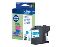 Brother LC221C - Cyan - original - blister - bläckpatron - för Brother DCP-J562DW, MFC-J480DW, MFC-J680DW, MFC-J880DW LC221CBP