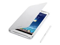 ASUS Side Flip Cover - Skydd för surfplatta/mobiltelefon - polyuretan, polykarbonat - vit - för Fonepad Note 6 ME560CG 90XB015P-BSL0J0