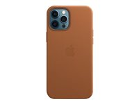 Apple - Baksidesskydd för mobiltelefon - med MagSafe - läder - sadelbrun - för iPhone 12 Pro Max MHKL3ZM/A