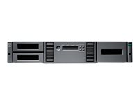 HPE Storage MSL2024 - Bandbibliotek - 432 TB / 1.08 PB - platser: 24 - LTO Ultrium (18 TB / 45 TB) x 1 - Ultrium 9 - högsta antal enheter: 2 - Fibre Channel - kan monteras i rack - 2U - streckkodsläsare, kryptering P84146-B25
