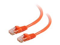 C2G Cat5e Booted Unshielded (UTP) Network Patch Cable - Patch-kabel - RJ-45 (hane) till RJ-45 (hane) - 1 m - UTP - CAT 5e - formpressad, hakfri, tvinnad - orange 83603