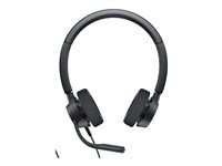 Dell Pro Stereo Headset WH3022 - Headset - kabelansluten - USB - Zoomcertifierad, Certifierad för Microsoft-teams - för Latitude 5421, 55XX; OptiPlex 3090, 70XX; Precision 7560, 7760; Vostro 15 7510, 5625 DELL-WH3022