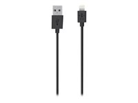 Belkin MIXIT Lightning to USB ChargeSync - Lightning-kabel - Lightning hane till USB hane - 1.2 m - svart F8J023BT04BKAPR