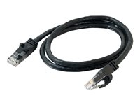 C2G Cat6 Booted Unshielded (UTP) Network Patch Cable - Patch-kabel - RJ-45 (hane) till RJ-45 (hane) - 2 m - UTP - CAT 6 - formpressad, hakfri, tvinnad - svart 83408