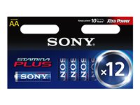 Sony Stamina Plus AM3-M12D - Batteri 12 x AA-typ - alkaliskt AM3M12D