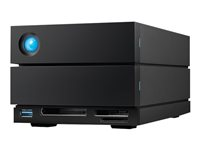 LaCie 2big Dock STLG48000400 - Hårddiskarray - 48 TB - 2 fack (SATA-600) - HDD 24 TB x 2 - Thunderbolt 4, USB 3.2 Gen 2 (extern) - med 5 års återställningsserviceplan för att rädda data STLG48000400