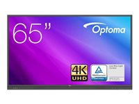 Optoma Creative Touch 3651RK - 65" Diagonal klass 3-Series LED-bakgrundsbelyst LCD-skärm - interaktiv - med whiteboardtavla och pekskärm (multi touch) - 4K UHD (2160p) 3840 x 2160 - Direct LED H1F0H00BW101