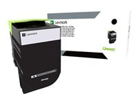Lexmark 700X1 - Extra lång livslängd - svart - original - tonerkassett LCCP - för Lexmark CS510de, CS510dte 70C0X10