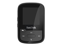 SanDisk Clip Sport Plus - Digital spelare - 32 GB - svart SDMX32-032G-E46K