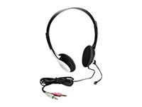 Fujitsu HS E2000 Communicator headset - Headset - på örat - kabelansluten - svart, vit - för ESPRIMO D556/, D956/M, E400, P556, P710, P756, P756 E94+, P910, P956/E94+, X956/T S26391-F7139-L5