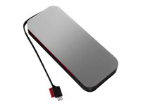 Lenovo Go USB-C Laptop - Strömförsörjningsbank - 1 x batteri - litiumpolymer - 20000 mAh - 74 Wh - åsksvart 40ALLG2WWW