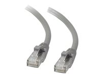 C2G Cat5e Booted Unshielded (UTP) Network Patch Cable - Patch-kabel - RJ-45 (hane) till RJ-45 (hane) - 50 cm - UTP - CAT 5e - formpressad, hakfri, tvinnad - grå 83140